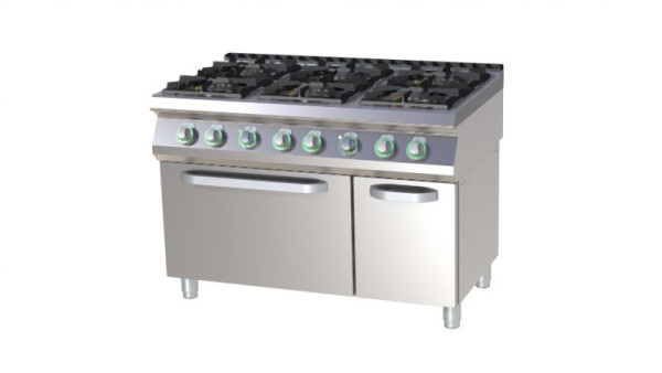 RM Thermik Series 700, gasfornuis met gasoven, 1200x730x900 mm, SPT-7120/21G