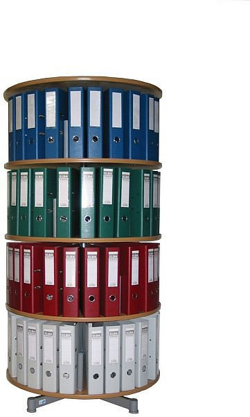 reef Folder kolom 4 verdiepingen afzonderlijk draaibaar beuken, RE081BB4