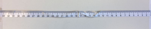 ELMAG schaal voor FSM570/STM640 (schaal van rechts naar links) 0-33,5 cm, 9601319