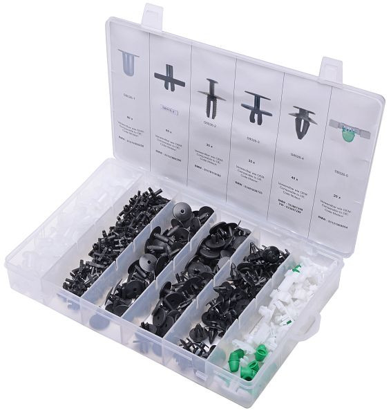 SW-Stahl bevestigingsclip assortiment, BMW, 290 stuks, S8026