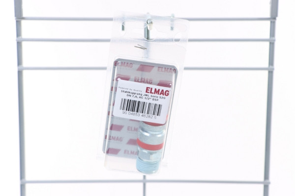 ELMAG stalen koppeling JWL serie 520, DN 7, 8, AG 1/2' BSP1 stuksverpakking - SB, 46282