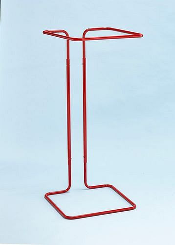 DENIOS afvalzakhouder 400 liter, staand apparaat, rood, 265-640