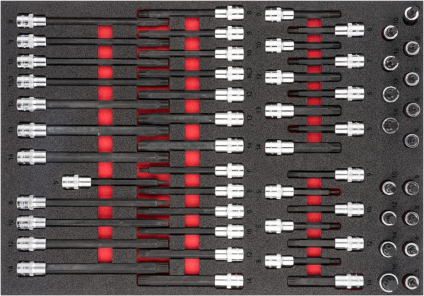 VIGOR schroevendraaierbitset, M5 - M16, aantal gereedschappen: 58, V6810