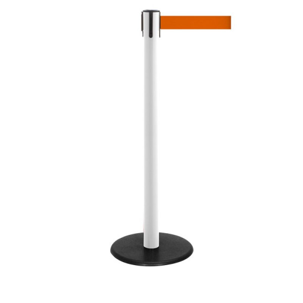 Stein HGS HGS personengeleidingssysteem -P-Line Famous-, wit, oranje, met magnetisch banduiteinde, bandlengte: 2,3 m, 12802-2204