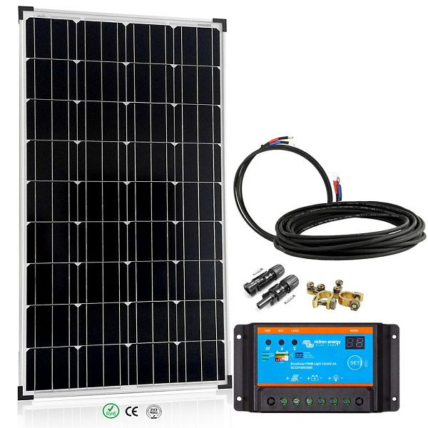 Offgridtec 150 watt zonnesysteem basisstarter 150W / 12V - zonnepaneel zonnelaadcontroller, 4-01-002625