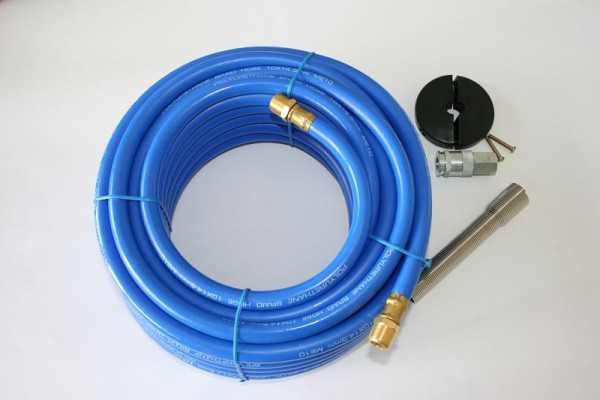 ELMAG PU slang 10x15mm/15m voor 'ROLL AIR MAJOR 15'1 x AG 3/8' permanent geperst, 1 zijde zonder aansluiting, 9402105