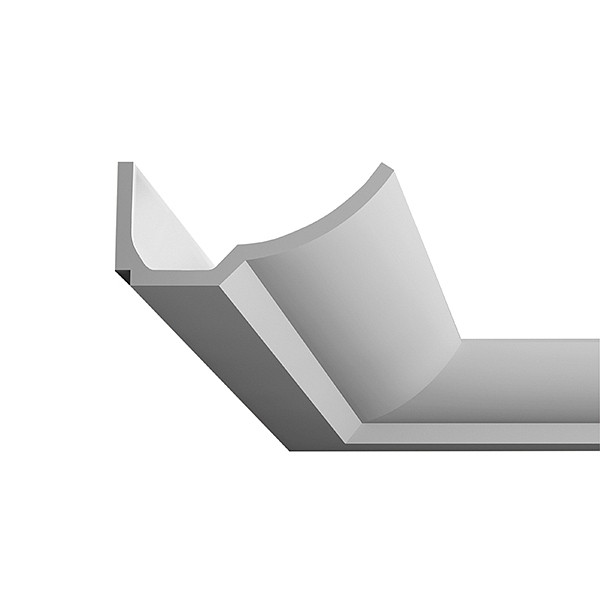 rutec Projekt koofprofiel 7.4x17.3 rond PU schuimprofiel - 2 meter, PFG075