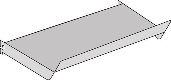 Kerkmann schuine vloer Univers, B 1000 x D 300 x H 60 mm, lichtgrijs, 52876111