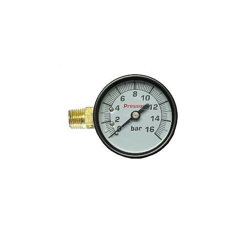 AEROTEC manometer 16 bar 50 mm - 1/4 inch AG links, 9052176