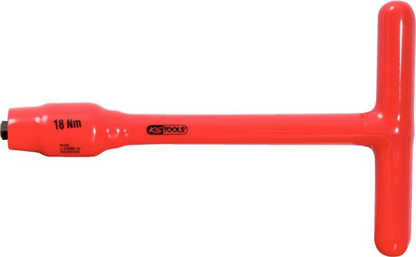 KS Tools 3/8" vaste T-handgreep koppelbegrenzer met beschermende isolatie, 18Nm, 117.3807