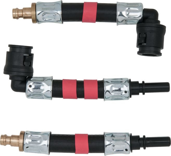 KS Tools adapterset 3 stuks SAE 8 x 20 mm (rood), 150.1864