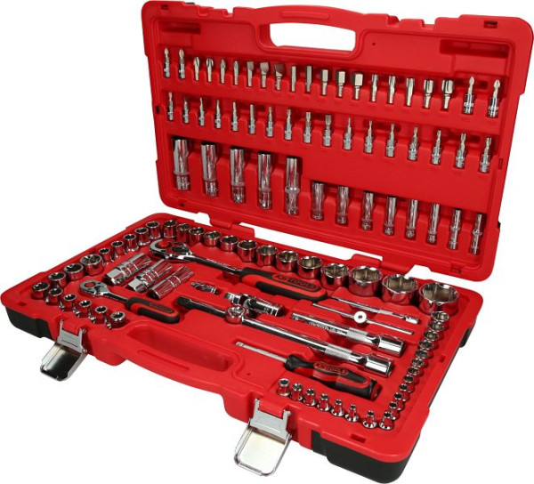 KS Tools 1/4"+1/2" CHROMEplus dopsleutelset, 110-delig, 958.0711