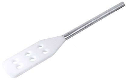 Contacto mengspatel 80 cm van PE met RVS handgreep, 919/085