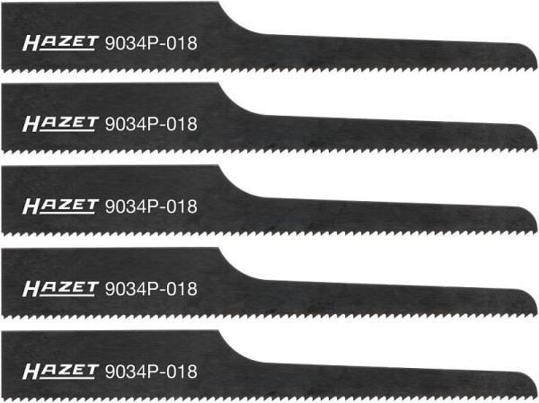 Hazet decoupeerzaagbladen, 18 tanden, 5x, 9034P-018/5