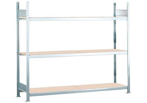 Schulte breedvakstelling met spaanplaat, basisveld, 3 opbergniveaus, vakbreedte 2000 mm, 2060 x 436 x 2000 mm, 278942