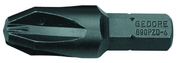 GEDORE schroevendraaierbit 1/4" voordeelverpakking voor kruiskopschroeven PZ2, 50 mm lang, 6552950