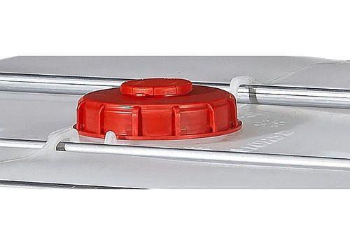 DENIOS schroefdop NW 150, plus G2" opening, rood, voor IBC en PolyMove, 214-377