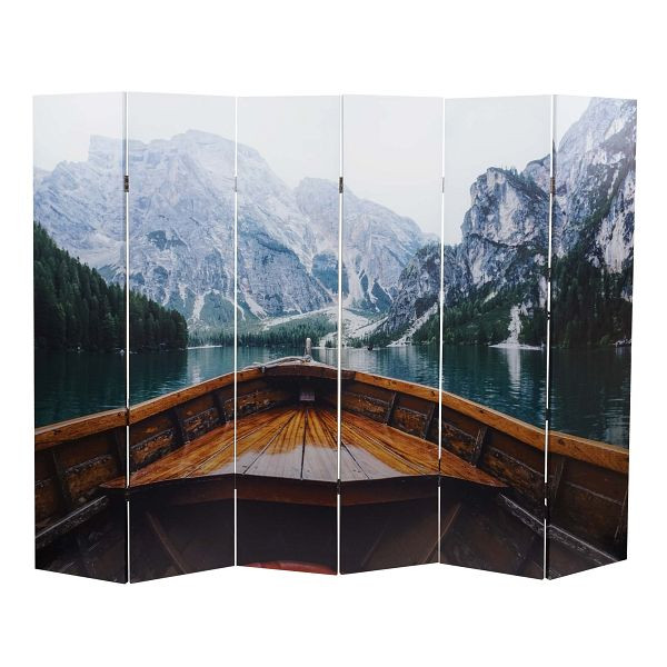 Mendler fotoscherm HWC-A83, scheidingswand privacyscherm, 180x244cm boot, 84846