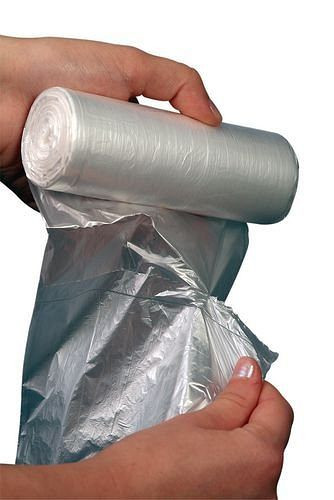 DENIOS vuilniszakken van lagedrukpolyethyleen (PE), 60 l, VE: 2000 stuks, transparant, 165-472