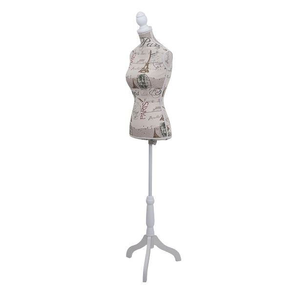 Mendler kleermakerspop T220, etalagepop torso vrouwelijk, foam, Paris, 35626