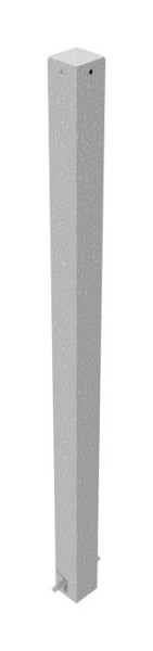Schake afzetpaal stalen buis 70 x 70 mm vast, voor inzetting in beton, thermisch verzinkt, zonder oog, 470
