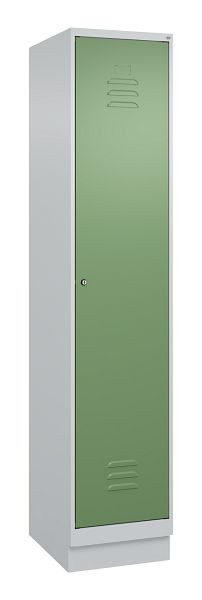 C+P luierkluis Classic PLUS, basis, 1950x400x500mm, 7035/6011, cilinderslot, 080020-12 S10021