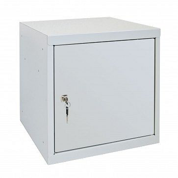 ADB waardevolle spullen locker cilinderslot, corpusafmetingen LxBxH 400x400x400 mm, corpuskleur: grijs, RAL 7035/7035, 41200