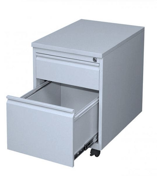 Lüllmann rolcontainer, 620 x 460 x 600 mm, lichtgrijs/lichtgrijs, 505200