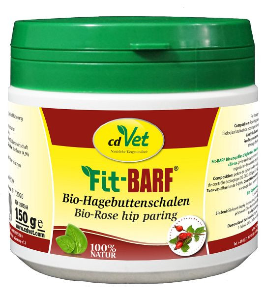 cdVet Fit-BARF biologische rozenbottelschelpen 150g, 183