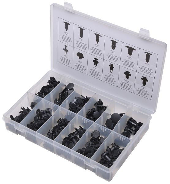 SW-Stahl montageclip assortiment, universeel, 192 stuks, S8033