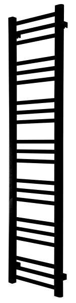 TVS smalle handdoekradiator KOSMO 21-360, zwart, 1400 x 360 mm, K21-360SO