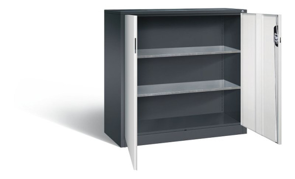 C+P gereedschapskast Acurado, H1200xB1200xD500mm, kleur: zwartgrijs/lichtgrijs, verzonken handgreep, 8531-000 S10160