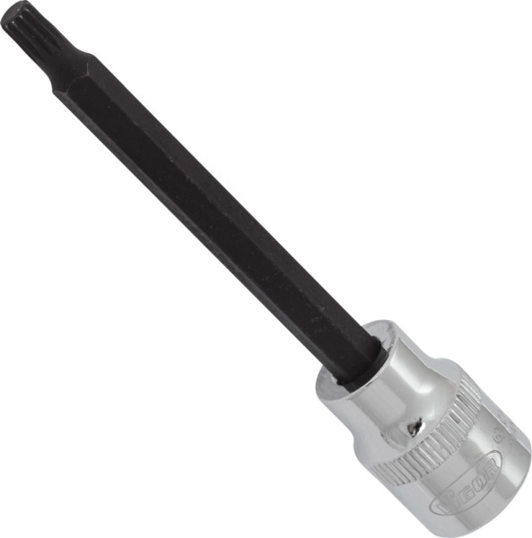 VIGOR-schroevendraaierbit, hol vierkant 10 mm (3/8 inch), inwendig meertands profiel XZN, M5, lengte: 93 mm, voor handbediening, V6114