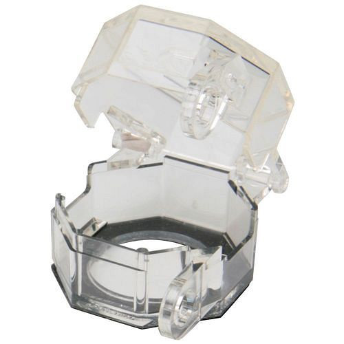 DENIOS drukknop-veiligheidsafdekking, voor knop-Ø: 30,5 mm, 309133
