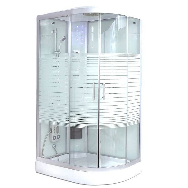 HOME DELUXE stoomdouche WHITE PEARL - 120 x 80 cm rechts, 5942