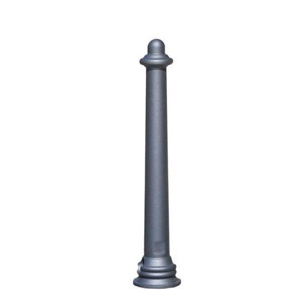 Stone HGS stijl tuinpaal -Phytia-, afneembaar met 3p technologie, (zeshoekig slot), inclusief bodemhuls, RAL 7016 antracietgrijs, 25101-05