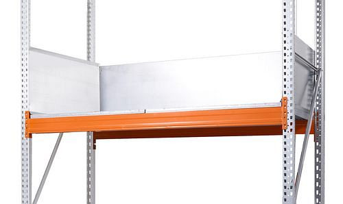 DENIOS set geleideplaten voor combistellingen met een vakbreedte van 3300 mm en vakdiepte van 1300 mm, 281-843