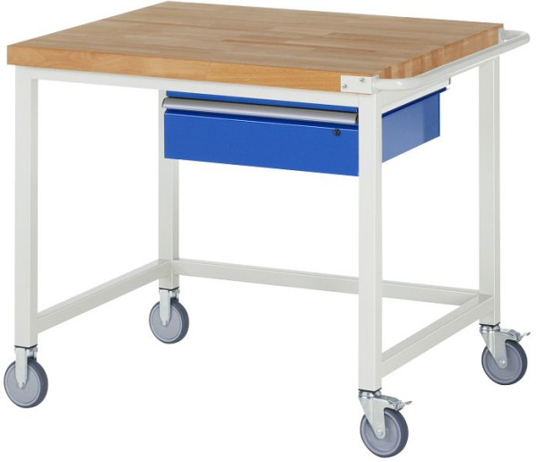 RAU verrijdbare werkbank serie 8000, 1 x lade, 1000x880x900 mm, 05-8001A1-109B4S.11