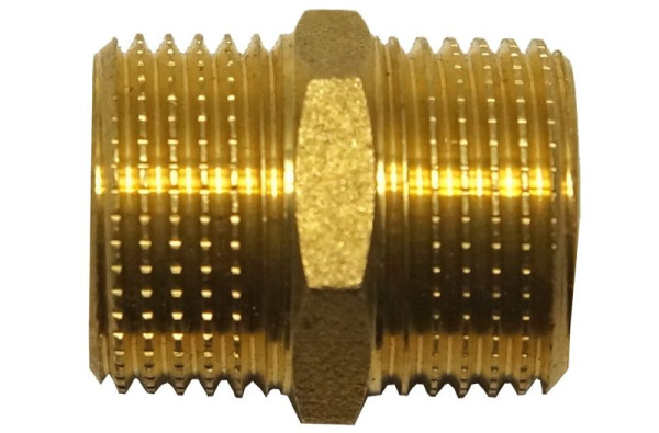 AEROTEC cilindrische dubbele nippel, 3/8 inch, 10.133.92