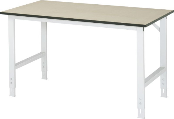 RAU Tom serie werktafel (6030) - in hoogte verstelbaar, MDF plaat, 1500x760-1080x800 mm, 06-625F80-15.12