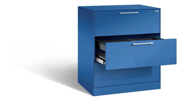 C+P hangmappenkast Asisto, H1010xB800xD600mm, kleur: gentiaanblauw, beugelgreep, 146243-312 S10058