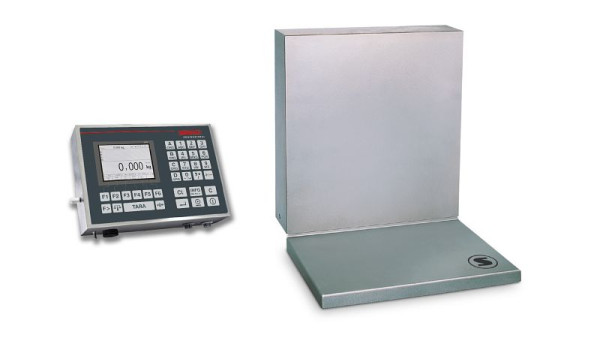 Soehnle wandweegschaal gekalibreerd met Terminal 3025, maximale belasting: 60 kg, stapgrootte: 20 g IP65, opklapbaar weegplateau, 7626.22.002/5710.00.006