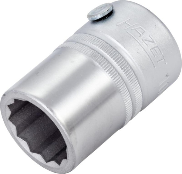 Hazet dop, dubbel zeskant, hol vierkant 20 mm (3/4 inch), buiten dubbel zeskant profiel, 22 mm, 1000Z-22