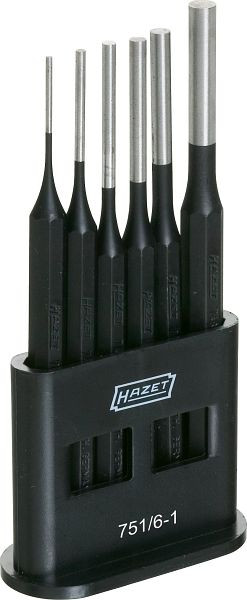 Hazet ponsset, aantal gereedschappen: 6, netto gewicht: 0,52 kg aantal gereedschappen: 6, 751/6-1