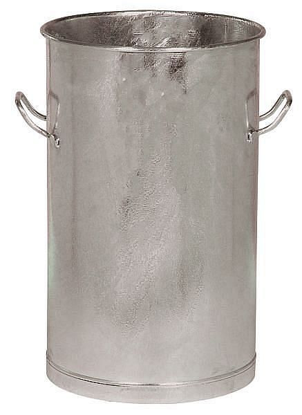 Renner cilindervormige vuilnisbak 80 L, zonder deksel, Ø ca. 420 mm, totale hoogte ca. 750 mm, thermisch verzinkt, 2024-00
