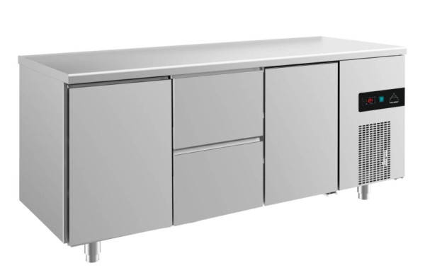 A&S Polarny koeltafel -2 tot +8°C met 2x deuren en 1x twee laden in het midden, 1865 x 700 x 850 mm, KT3TZT