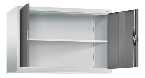 C+P bovenkast Acurado, H790xB1200xD400mm, kleur: lichtgrijs / vulkaangrijs, verzonken handgreep, 9465-000 S10155