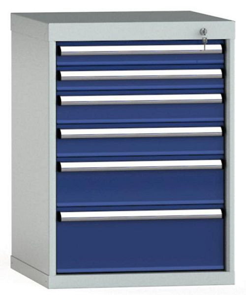 KLW ladekast 800 x 572 x 605 mm H x B x D, inbouwmaten: 700 mm, indeling: 27x27 stuks, SEA0800-06EP-001