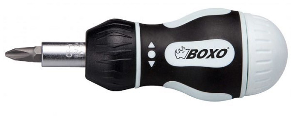 Boxo 1/4" mini ratelschroevendraaier met bitset 7-delig, B-SD-BR08