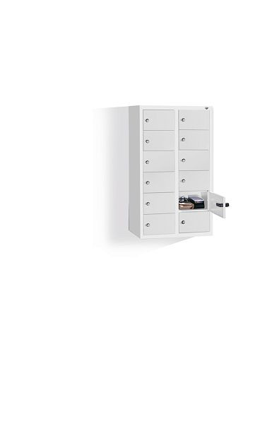 C+P kleine locker Intro, H770xB460xD200mm, kleur: lichtgrijs, 80700-231 S10001
